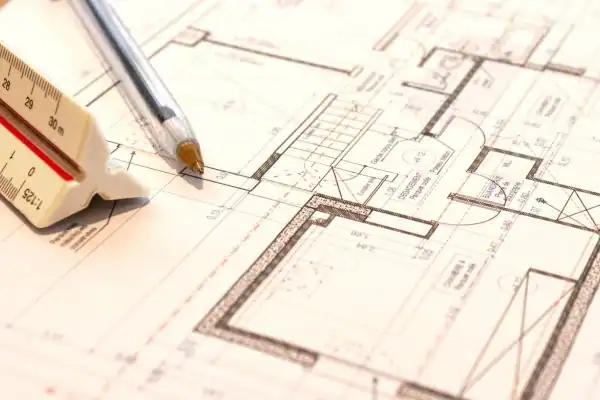 Image of architect Alsager drawings